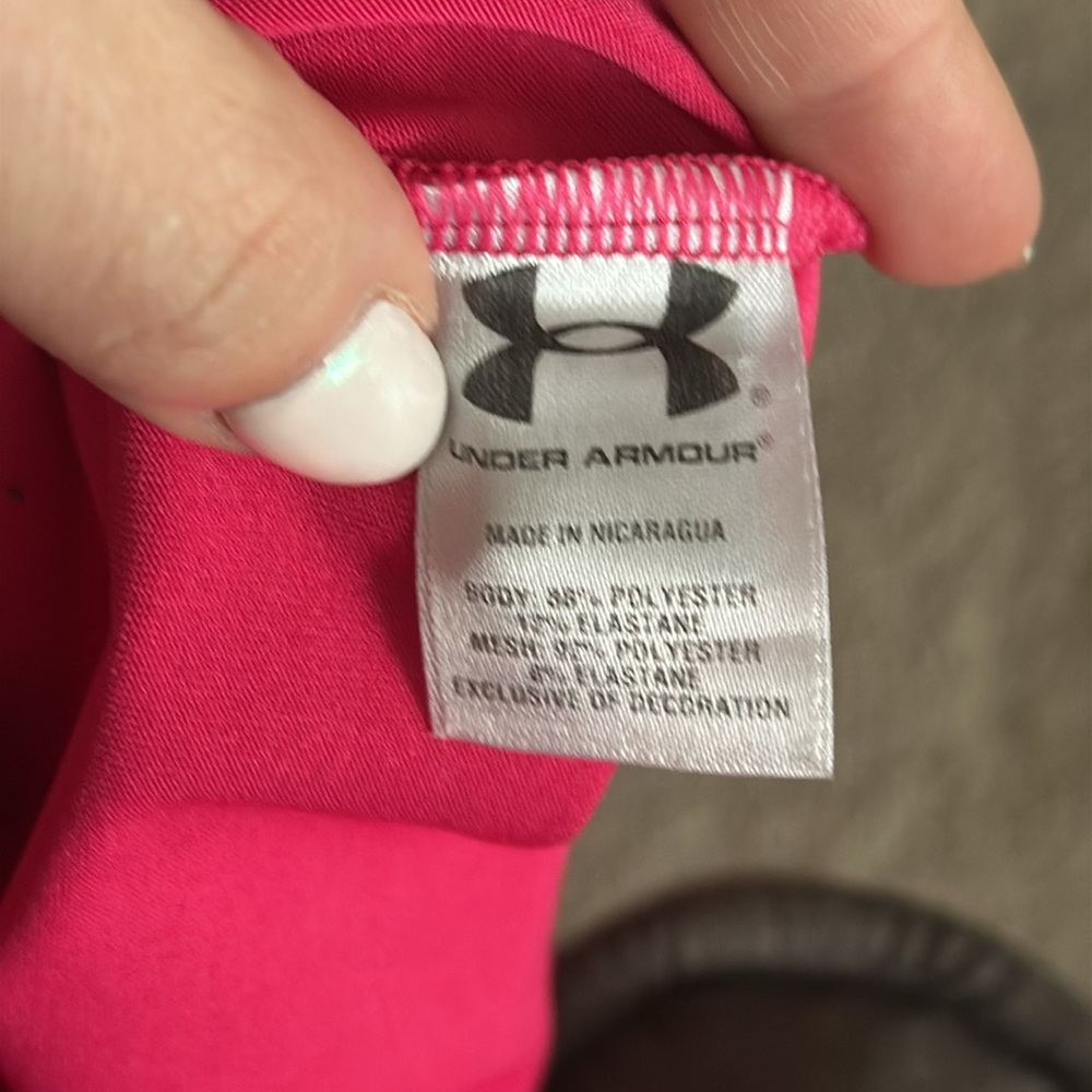 Under Armour Pink Fitted Workout Tanktop - Picture 5 of 8